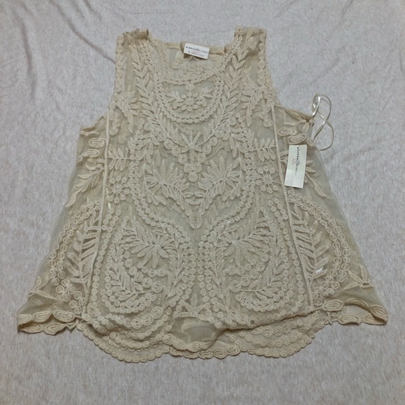 Bobbie Brooks Tops - NWT Vintage Y2K Sheer Crochet Top Fairycore Cottagecore Lace Crochet Layer Fairy